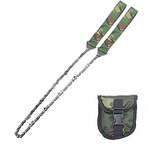 Survival Kettensäge, 103 cm, faltbar, manuelle Kettensäge, Notfallausrüstung, Camping-Werkzeug für Outdoor (Camouflage) von SEIWEI