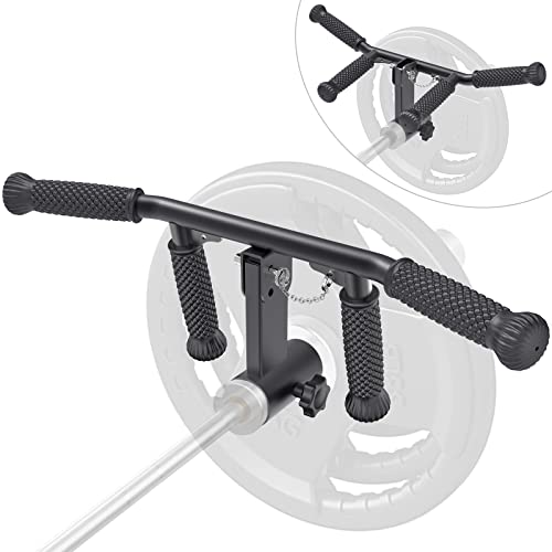SELEWARE T Bar & V Bar Landmine Handle Attachment for 2" Barbell Bar, Solid Multi-Grip Landmine Handle T Row Attachment with Non-Slip Rubber Handle, Fits 2" Olympic Bars Strength Training Bars von SELEWARE