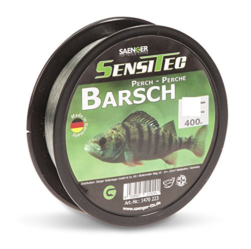 SENSITEC Barsch - Farbe: steingrau - Ø 0,20mm / 4,40kg / 400m New 2018 Angelschnur monofil Sänger von Sensitec