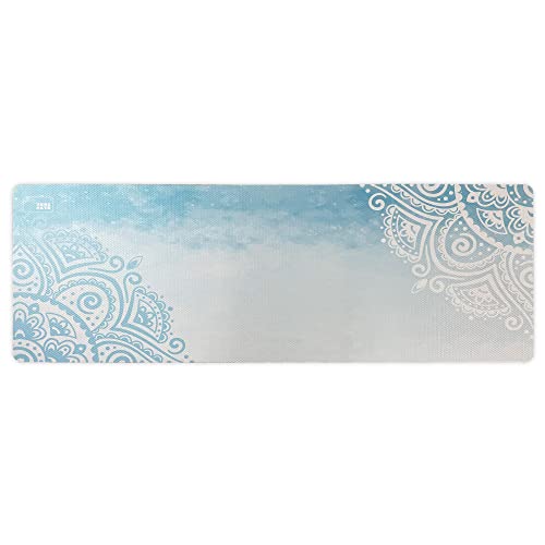SERI MATS Yogamatte [ Mandala blau Edition ] 1 Yogamatte 180x61x0,5cm für drinnen und draussen | aus Isolierender, rutschfesten und reißfesten Kautschukschaum für alle Asanas von SERI MATS