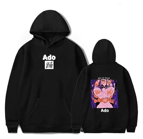 ADO Hoodies Wish Tour Merch Hoodie Hip Hop Hoodie Männer Frauen Mode Sweatshirt Casual Street Langarm Pullover (Color : 4, Size : M) von SERLA