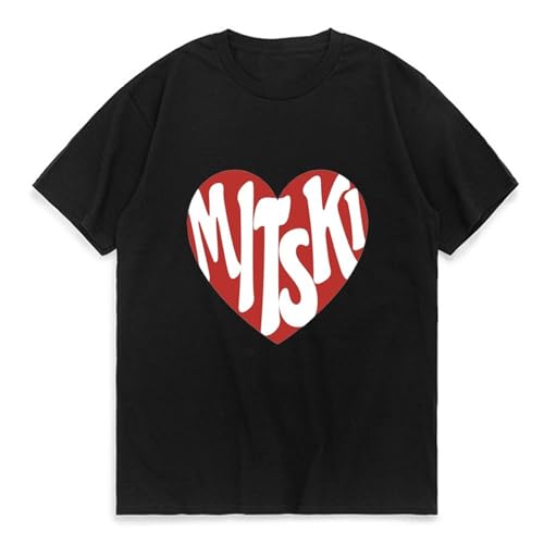 Europe and America Mitski Merch Tshirt Unisex, Hip Hop Kurzarm T-Shirt Männer Frauen Streetwear Harajuku Tops(XS-3XL) (Color : 3, Size : XXL) von SERLA