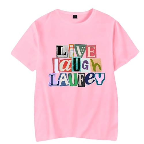 Europe and America Summer T-Shirts Laufey Casual T-Shirts Kurze Ärmel Männer Frauen Hip Hop T-Shirts Streetwear Tops (Color : 5, Size : M) von SERLA