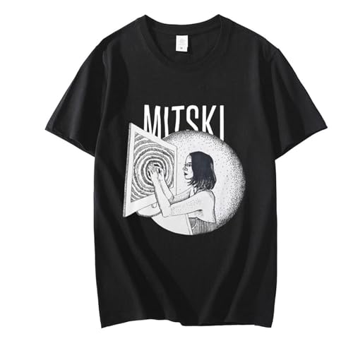 Sommer Mitski Merch Tshirt Unisex, Hip Hop Kurzarm T-Shirt Männer Frauen Streetwear Harajuku Tops(XS-3XL) (Color : 3, Size : 3XL) von SERLA
