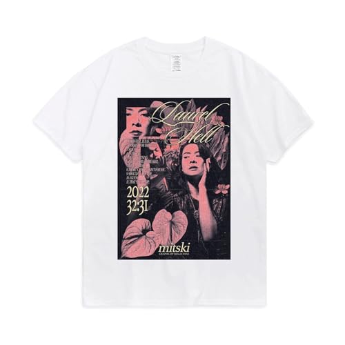 Sommer Mitski Merch Tshirt Unisex, Hip Hop Kurzarm T-Shirt Männer Frauen Streetwear Harajuku Tops (Color : 3, Size : M) von SERLA