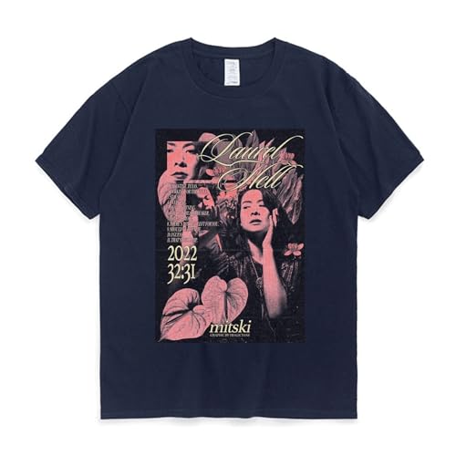 Sommer Mitski Merch Tshirt Unisex, Hip Hop Kurzarm T-Shirt Männer Frauen Streetwear Harajuku Tops (Color : 4, Size : XL) von SERLA