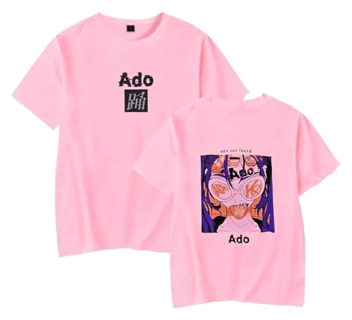 Summer ADO Wish Rundhals T-Shirt Hip Hop Rock Kurzarm T-Shirt Männer Frauen Street Tee Shirt(XS-3XL) (Color : 5, Size : 3XL) von SERLA