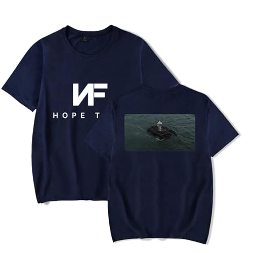 Summer Rapper Nf Hope T-Shirt 2D Gedruckt Schwarz Hip Hop T-Shirt Unisex Kurzarm T-Shirt (XS-3XL) (Color : 4, Size : XS) von SERLA