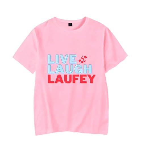 Summer T-Shirts Laufey Casual T-Shirts Kurze Ärmel Männer Frauen Hip Hop T-Shirts Streetwear Tops(XS-3XL) (Color : 4, Size : L) von SERLA