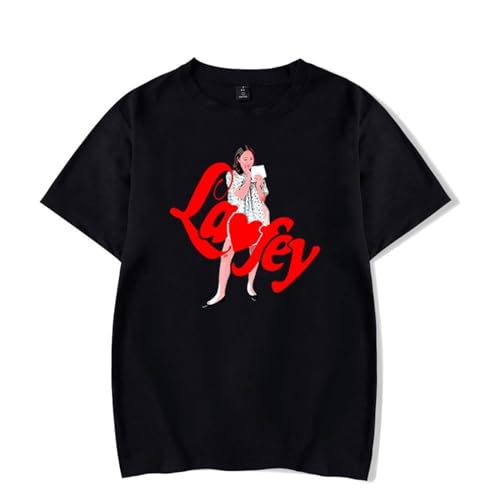 Summer T-Shirts Laufey Casual T-Shirts Kurze Ärmel Männer Frauen Hip Hop T-Shirts Streetwear Tops (Color : 1, Size : 3XL) von SERLA