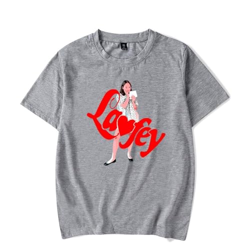 Summer T-Shirts Laufey Casual T-Shirts Kurze Ärmel Männer Frauen Hip Hop T-Shirts Streetwear Tops (Color : 2, Size : M) von SERLA