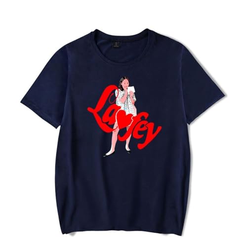 Summer T-Shirts Laufey Casual T-Shirts Kurze Ärmel Männer Frauen Hip Hop T-Shirts Streetwear Tops (Color : 4, Size : XL) von SERLA