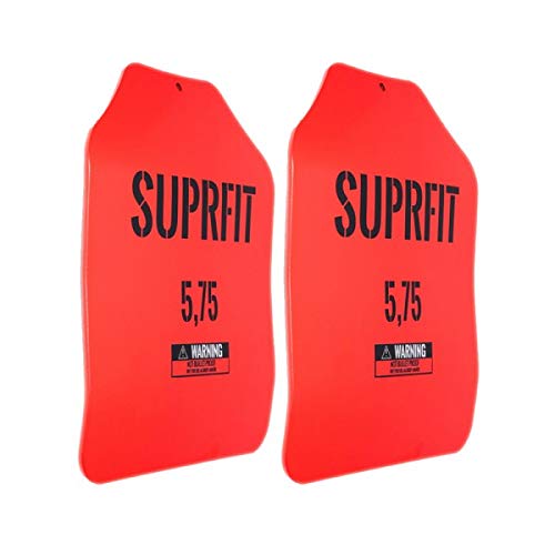 SUPRFIT – Sigurd Basic 3D Gewichtsscheiben 2x 2,6 kg (2x 5,75 lbs) pulverbeschichtet Rot – ergonomische Form & optimale Gewichtsverteilung – austauschbare Body Plates für Sigurd 3D Gewichtsweste von Suprfit