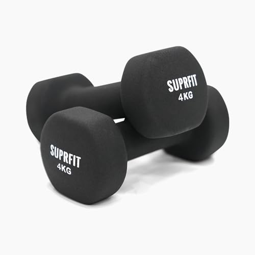 Suprfit Vinyl Gymnastikhanteln (Paar) - 2 x 10 Kg. Ideal für Krafttraining, Jogging, Yoga und Pilates. von SF SUPRFIT