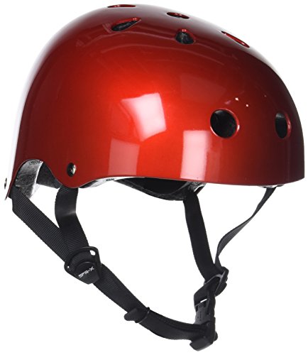 Helm für Skater,Scooter,Biker (Rot metallic, L - XL / 57 - 59 cm) von SFR