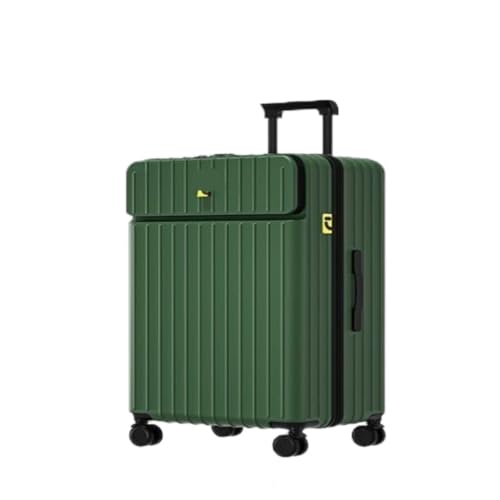 Reisekoffer 20-Zoll-Trolley-Koffer for Männer Und Frauen, 24-Zoll-Geschenk-Trolley-Koffer, Business-Boarding-Koffer Trolley (Color : Green, Size : 20in) von SFYYML