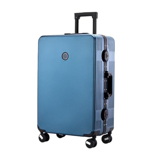 Reisekoffer Koffer, Aluminiumrahmen, Universal-Rad-Trolley, Business-Koffer, Herren-Passwort-Boarding-Koffer Trolley (Color : Blue, Size : 22in) von SFYYML