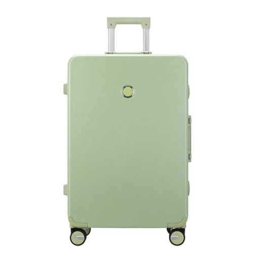 Reisekoffer Koffer, Aluminiumrahmen, Universal-Rad-Trolley, Business-Koffer, Herren-Passwort-Boarding-Koffer Trolley (Color : Green, Size : 26in) von SFYYML