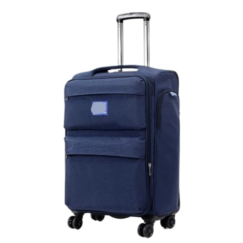 Reisekoffer Ultraleichter Oxford-Stoffkoffer, Universal-Rollentrolley, Boarding-Koffer, Canvas-Passwortkoffer Trolley (Color : Blue, Size : 20IN) von SFYYML