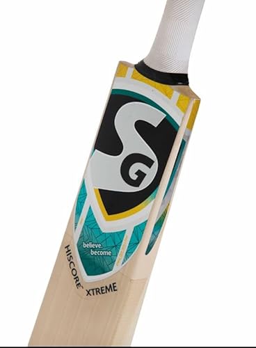 SG Hiscore Xtreme Premium Cricketschläger aus englischer Weide, kurzer Griff, Erwachsenengröße von SG