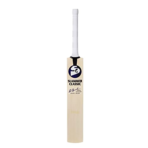 SG Slammer Cricketschläger Classic English Willow – kurzer Griff, Schlägerabdeckung im Lieferumfang enthalten von SG