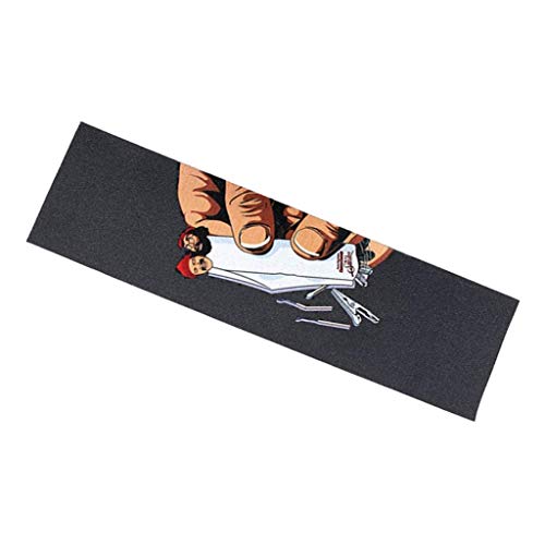 SGerste Skateboard Grip Tape Sheet Longboard Griptape Scooter Grip Tape Cruiser Sandpaper 83x24cm (B) von SGerste