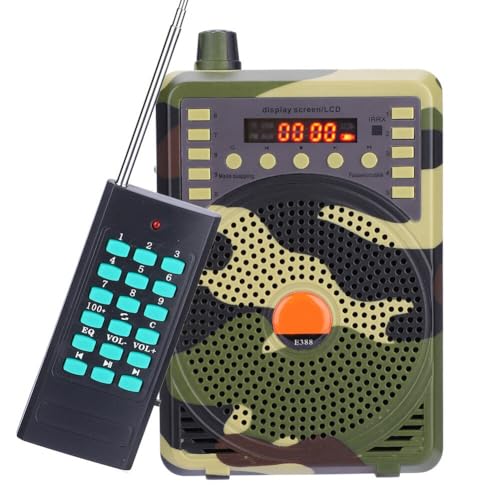 SH-RuiDu Elektronische Predator Ruf, tragbare elektronische Vogelruf Jagd Köder Ruft MP3 Lautsprecher mit drahtloser Fernbedienung für Jagd im Freien von SH-RuiDu