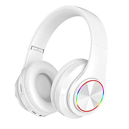 SH-RuiDu Over Ear Kopfhörer, Wireless Bluetooth 5. 0 Faltbares kabelloses und kabelgebundenes HiFi-Sound-Headset mit Mikrofon für Musikspiele von SH-RuiDu
