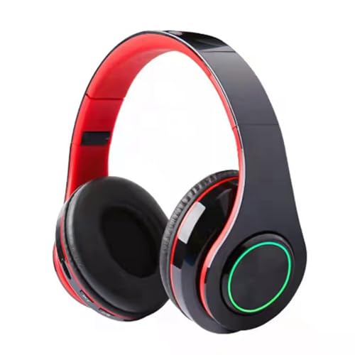 SH-RuiDu Over Ear Kopfhörer, Wireless Bluetooth 5. 0 Faltbares kabelloses und kabelgebundenes HiFi-Sound-Headset mit Mikrofon für Musikspiele von SH-RuiDu
