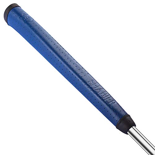 SHABIER Leichter, atmungsaktiver Leder-Golf-Puttergriff, reines, handgefertigtes weiches Leder, Golfgriffe (blau) von SHABIER