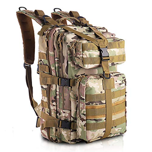 SHANNA Militär Rucksack, Taktischer Rucksack 35L Armee Rucksack MOLLE Assault Pack Taktischer Kampfrucksack für Outdoor Wandern Camping Trekking Angeln Jagd von SHANNA