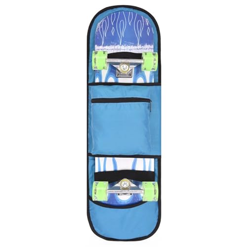 SHBHWS Double Rocker Aufbewahrungsrucksack, Land Surfboard-Tasche, Longboard-Tasche, Skateboard-Tragetasche, Skate-Zubehör Skateboard Tasche (Color : Blue) von SHBHWS