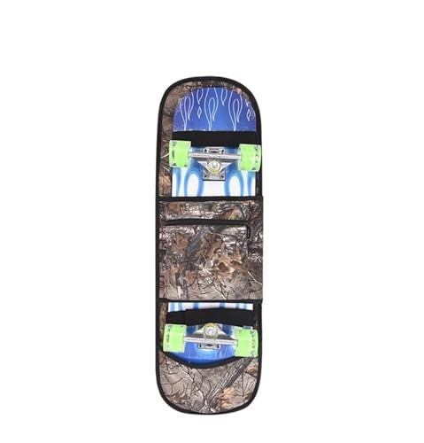 SHBHWS Double Rocker Aufbewahrungsrucksack, Land Surfboard-Tasche, Longboard-Tasche, Skateboard-Tragetasche, Skate-Zubehör Skateboard Tasche (Color : Brown) von SHBHWS