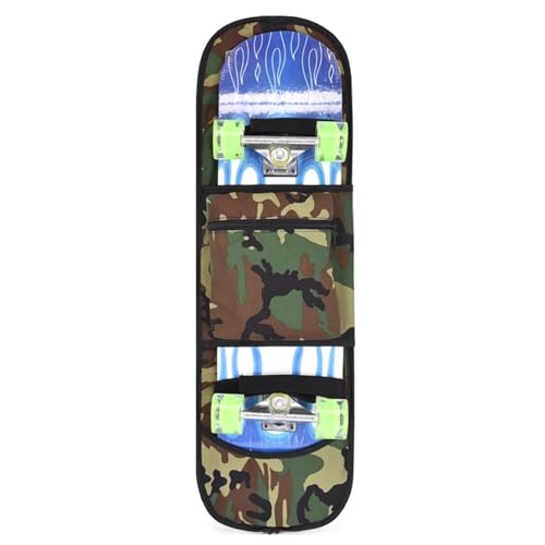 SHBHWS Double Rocker Aufbewahrungsrucksack, Land Surfboard-Tasche, Longboard-Tasche, Skateboard-Tragetasche, Skate-Zubehör Skateboard Tasche (Color : Green) von SHBHWS
