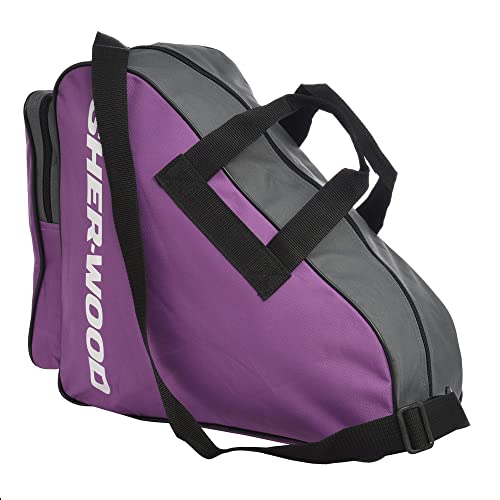 Sherwood Schlittschuhtasche - Inliner-Tasche für Erwachsene und Kinder - ideal für Rollschuhe, Skates und Eislaufschuhe - lila von Sherwood