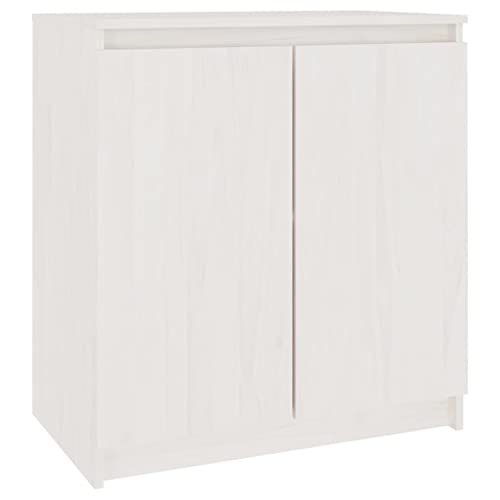 SHERAF Beistelltisch, Beistelltisch, Beistelltisch, Wohnzimmermöbel, Weiß, 60 x 36 x 65 cm, Massivholz Kiefer Lofty Ambition von SHERAF