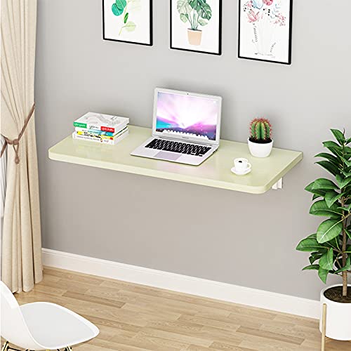 Wandmontierter Drop-Leaf-Tisch, an der Wand montierter, klappbarer Computertisch, platzsparend, Wandtisch für Arbeitszimmer, Schlafzimmer, Badezimmer oder Balkon, Kapazität 154 Pfund (Farbe: Hellgrün, von SHERAF