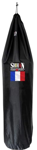 Shihan POWER SPORTS Boxsackabdeckung mit Frankreich-Flagge, wasserdicht, 1,5–1,8 m x 61 cm Durchmesser, großer Boxsack, Outdoor-Schutz für Ihren Boxsack, ideal für freistehende Schlagsäcke von SHIHAN POWER SPORTS