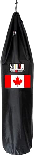 Shihan POWER SPORTS Boxsackabdeckung mit Kanada-Flagge, wasserdicht, 1,5–1,8 m x 61 cm Durchmesser, großer Boxsack, Outdoor-Schutz für Ihren Boxsack, ideal für freistehende Schlagsäcke von SHIHAN POWER SPORTS