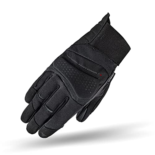 SHIMA AIR 2.0 LADY Motorradhandschuhe Damen - Belüftete, Sommer Handschuhe aus Mesh mit Knöchel und Finger Protektoren, Verstärkte Handfläche (Schwarz, L) von SHIMA