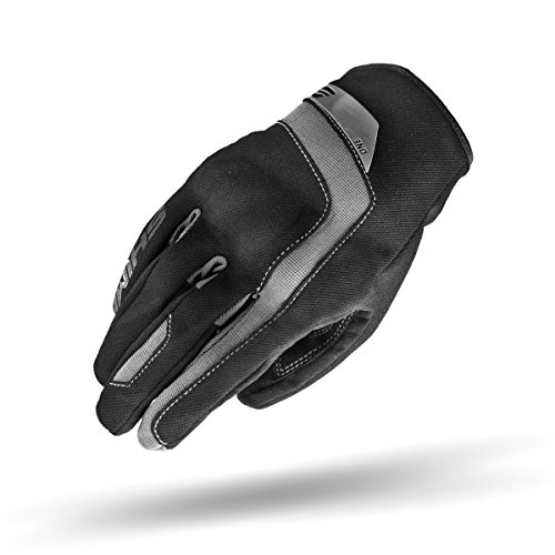 SHIMA ONE MEN - Motorradhandschuhe Herren - Belüftete, Sommer Handschuhe aus Mesh mit Knöchel und Finger Protektoren, Verstärkte Handfläche (Schwarz, L) von SHIMA