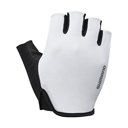 SHIMANO Unisex-Adult Atemwegshandschuhe Handschuhe, Weiß, one Size von SHIMANO