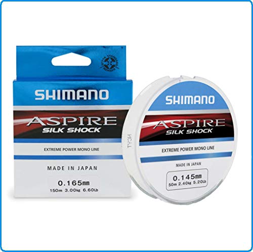 SHIMANO Aspire Silk Shock 150 m 0,225 mm 12,1 LB 5,5 kg Boentino Surfcasting von SHIMANO