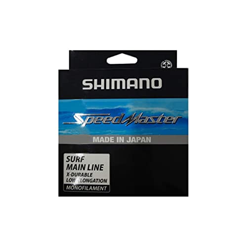 SHIMANO Speedmaster Surf Nylon grau 300 m – Durchmesser 0,35 mm – R 10,2 kg – SMSM35300 von SHIMANO