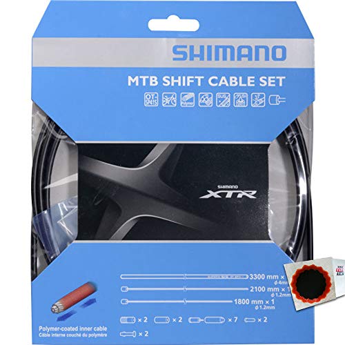 SHIMANO Schaltzug-Set MTB XTR Edelstahl 1x 1800mm/1x 2100mm OT-SP41 3.300mm sz von SHIMANO