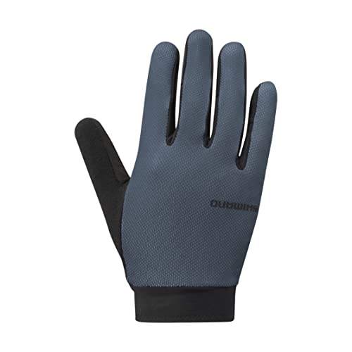 SHIMANO Unisex-Adult Explorer ff Handschuhe, Blau, one Size von SHIMANO