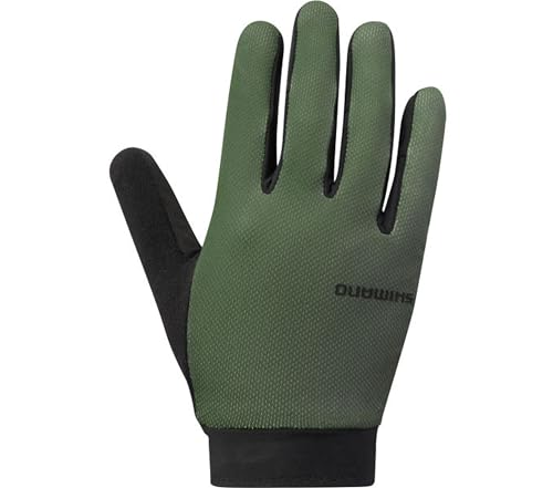 SHIMANO Unisex-Adult Explorer ff Handschuhe, Grün, one Size von SHIMANO