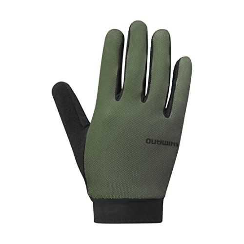 SHIMANO Unisex-Adult Explorer ff Handschuhe, Grün, one Size von SHIMANO