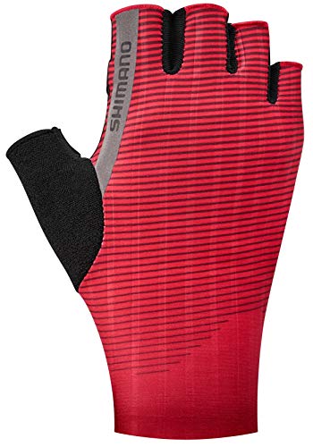 SHIMANO Unisex-Adult Fortgeschrittene Rennhandschuhe Handschuhe, Rot, one Size von SHIMANO