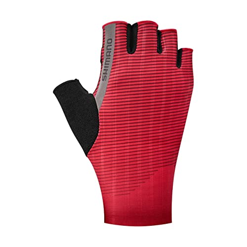 SHIMANO Unisex-Adult Fortgeschrittene Rennhandschuhe Handschuhe, Rot, one Size von SHIMANO